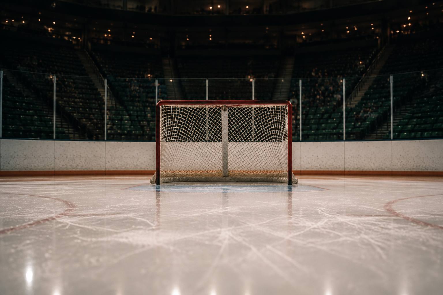 Illustrative indoor hockey arena
